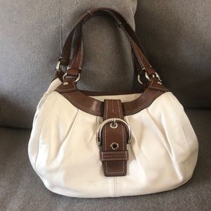 Genuine leather coach bag.